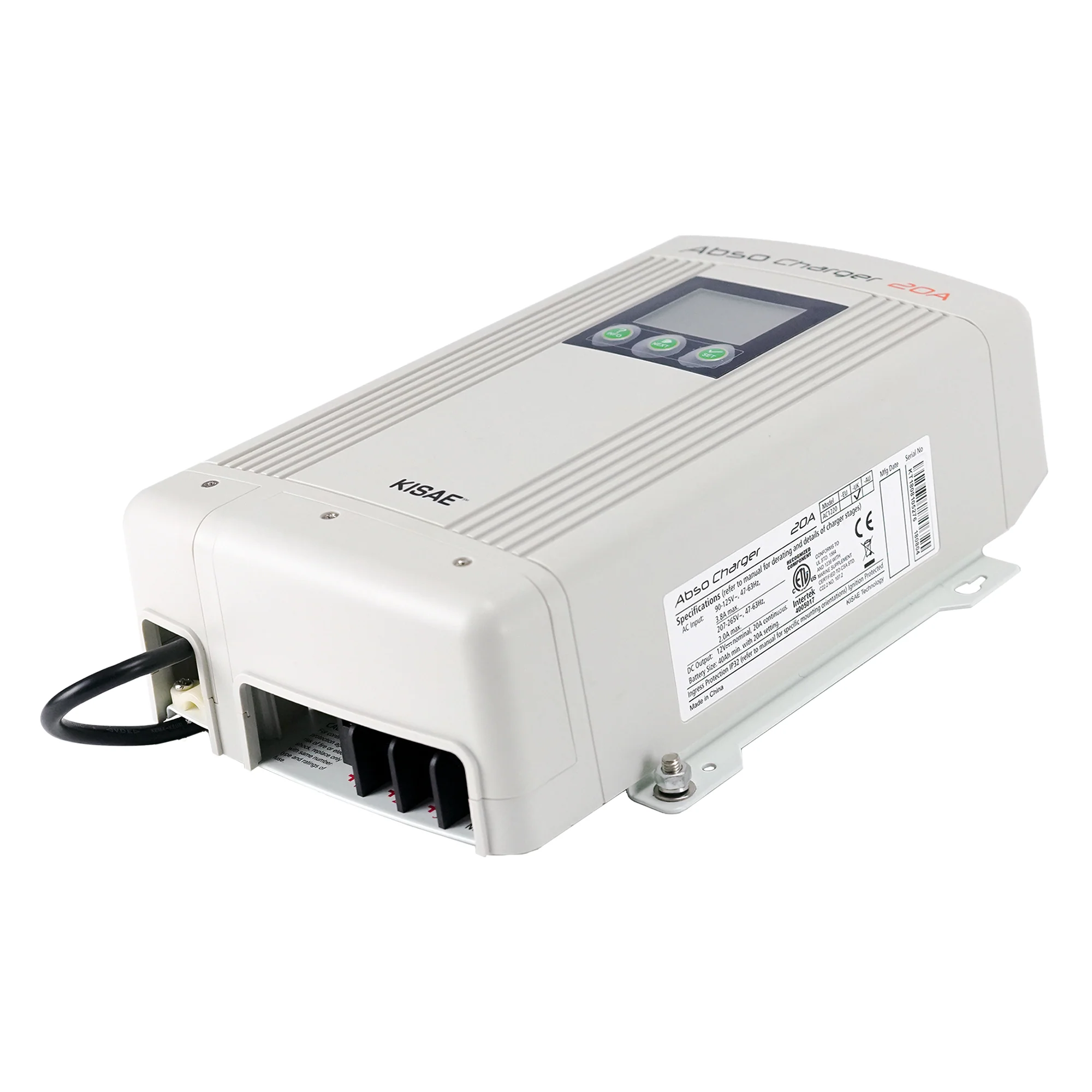 20A Charger 12V - 3 Output