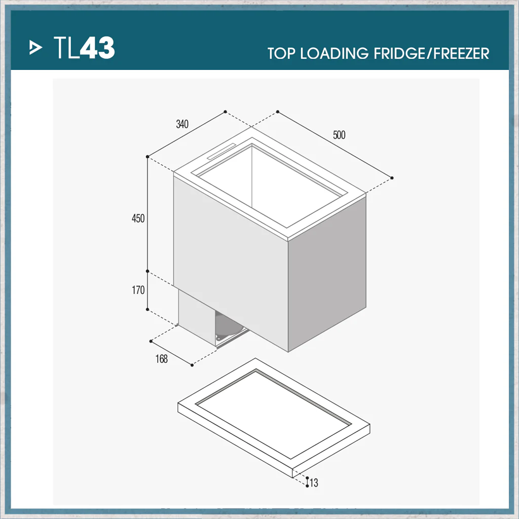 40 Litre Vitrifrigo TL43 Top Loading Fridge 12v/24v - Image 4