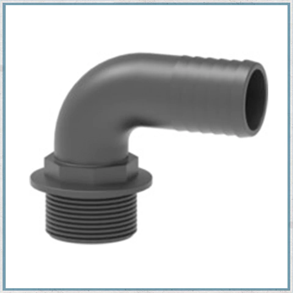 90° Hose fitting with male thread 1/2" to 20mm