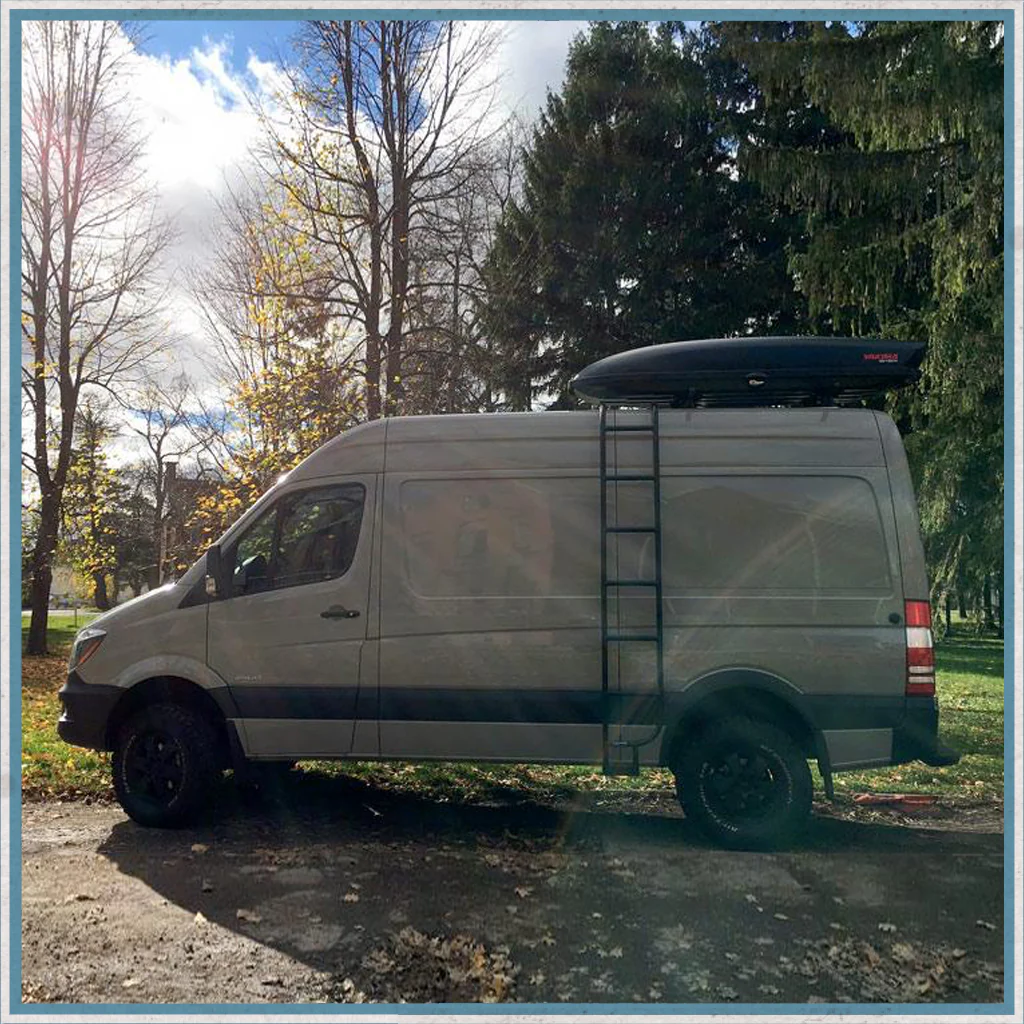 Aluminess Mercedes-Benz Sprinter, VW Crafter Roof Rack Ladder - Image 5