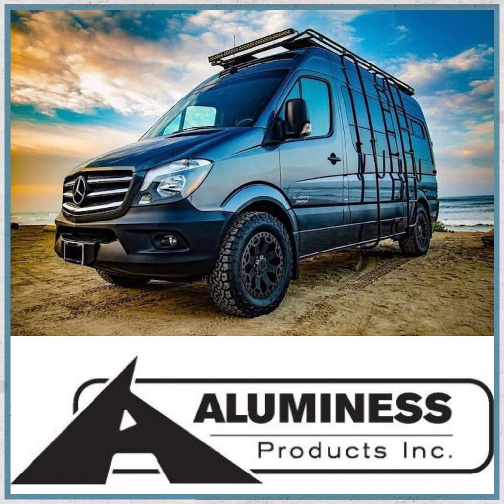 Aluminess Mercedes-Benz Sprinter, VW Crafter Roof Rack Ladder - Image 6