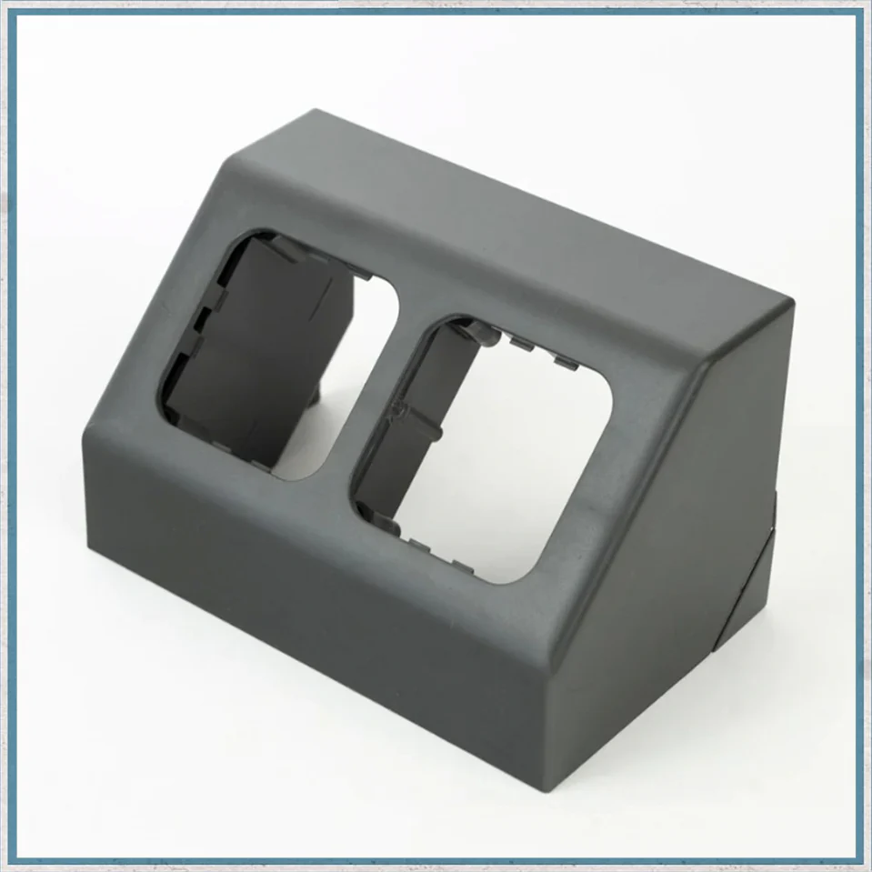 C-Line 2 Way Angled Socket Surround in Dark Grey