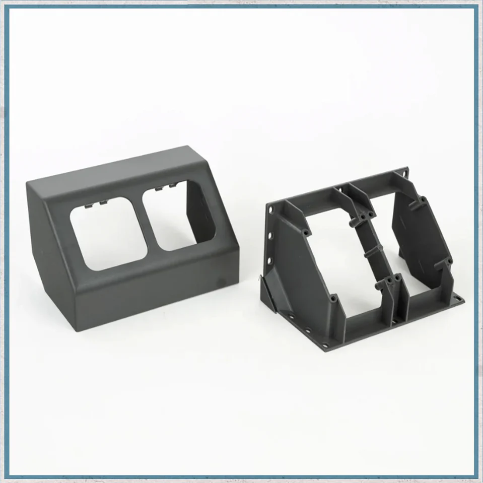 C-Line 2 Way Angled Socket Surround in Dark Grey - Image 2