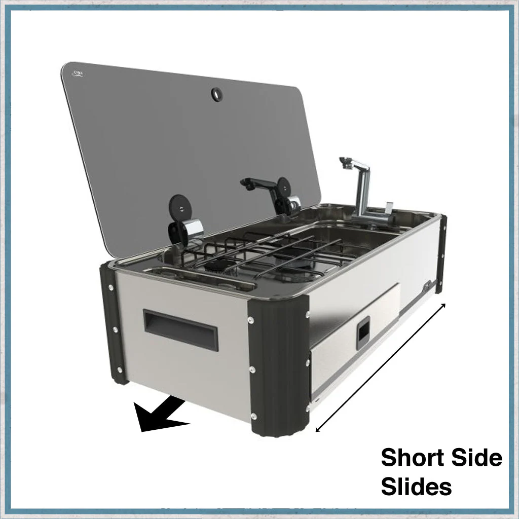 CAN SL1400-LL Two Burner Hob & Sink Combination Slide-out unit - Image 4