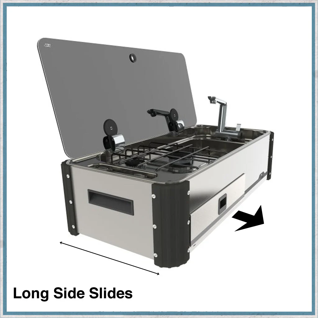 CAN SL1400-LL Two Burner Hob & Sink Combination Slide-out unit - Image 5