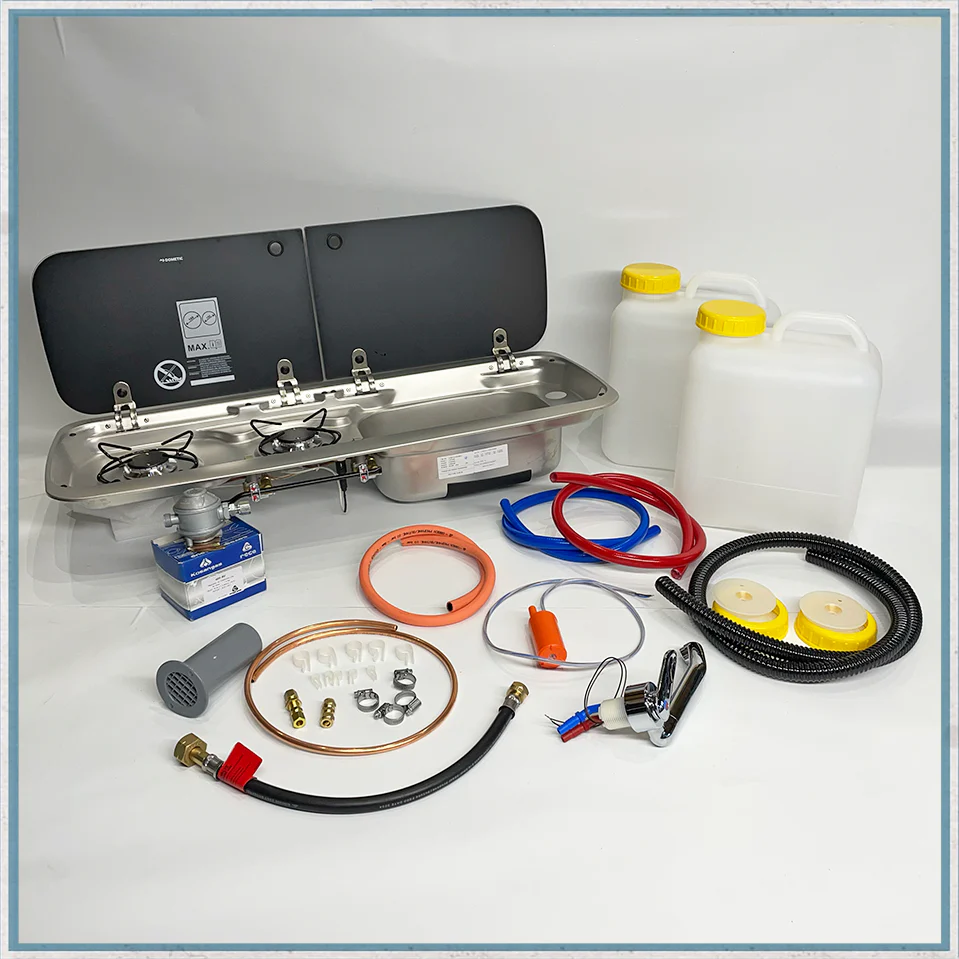Combination Unit Dometic 9222 Right Hand Sink, Mixer Tap (Full Kit) - Image 3