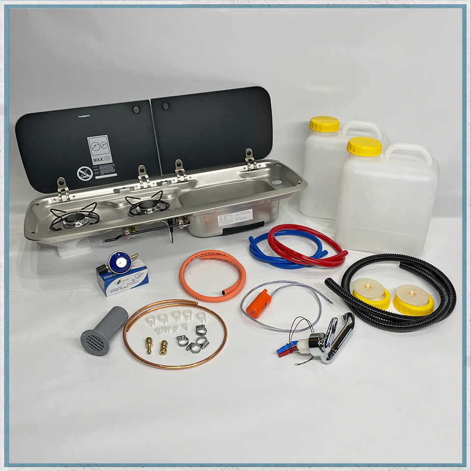 Combination Unit Dometic 9222 Right Hand Sink, Mixer Tap (Full Kit) - Image 9