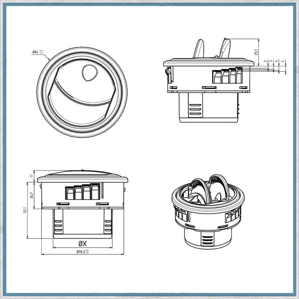 Directional Round Air Vent - Image 4