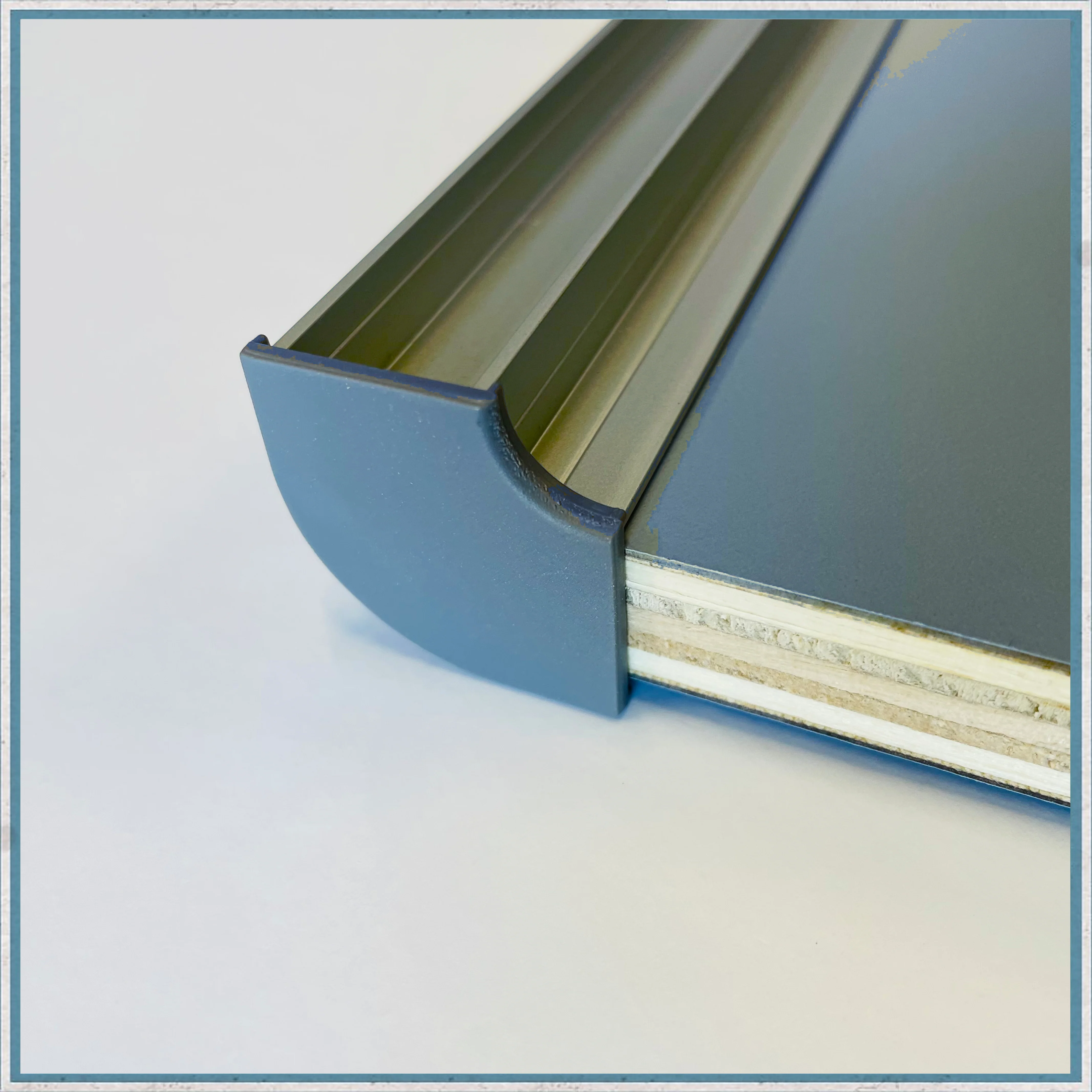 End Cap for Aluminium Corner Profile in Black or Grey - Image 4