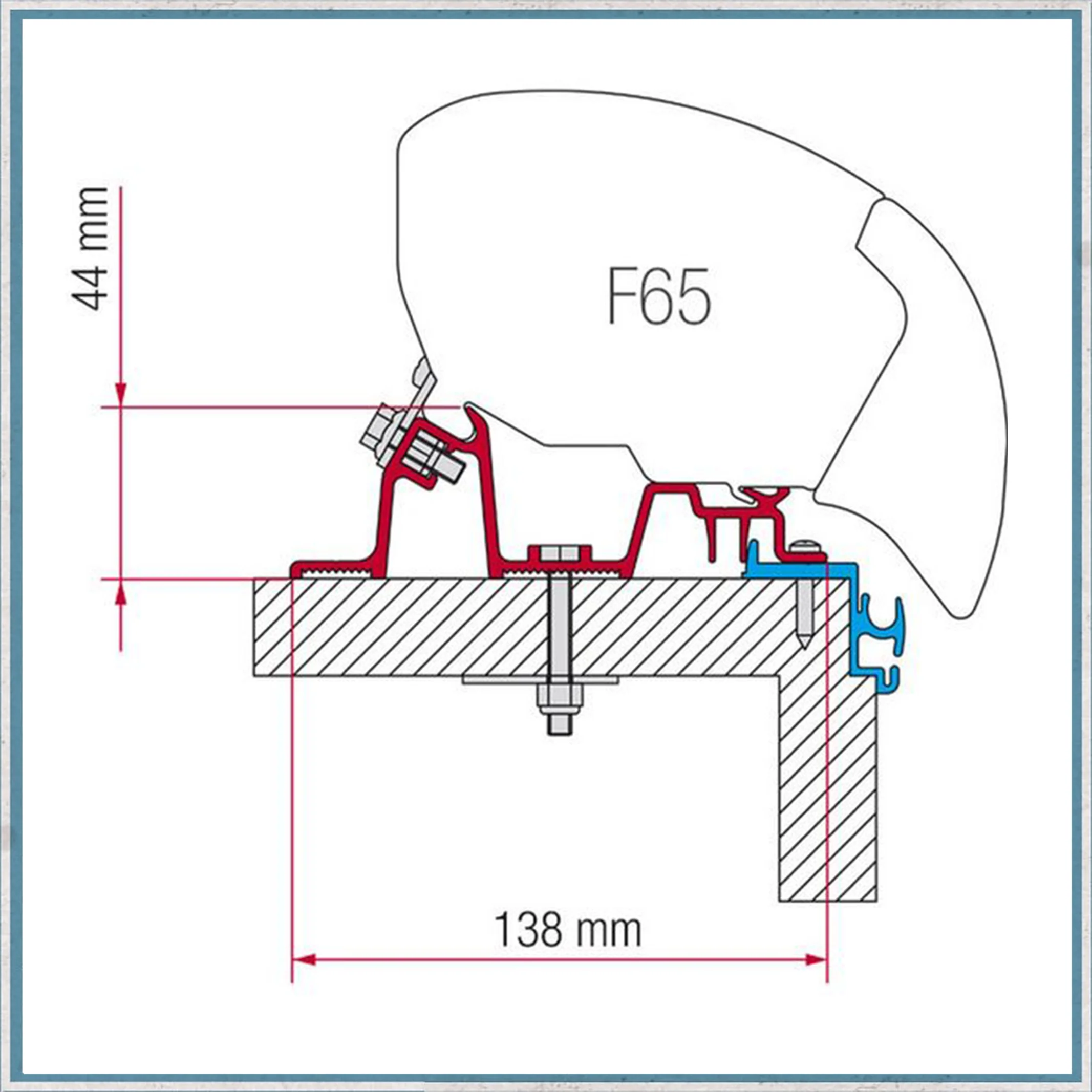 Fiamma Bracket kit for Caravans F80/F65 Awning (Different caravan models available) - Image 11