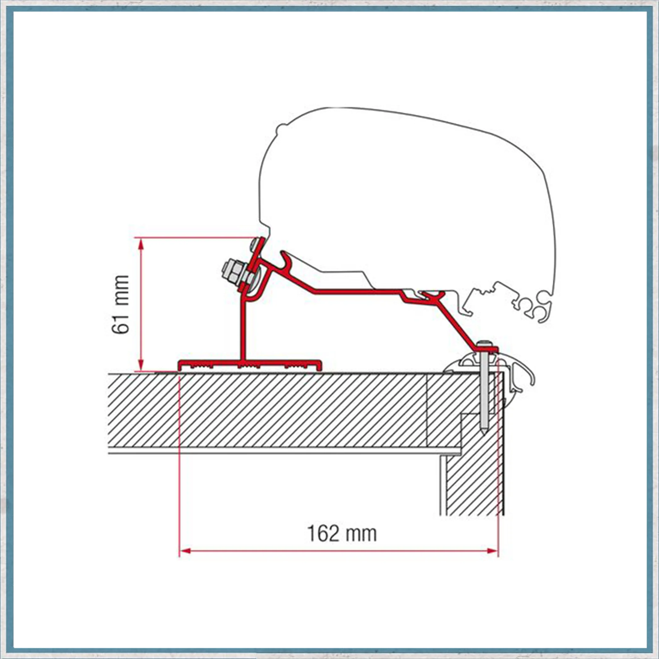 Fiamma Bracket kit for Caravans F80/F65 Awning (Different caravan models available) - Image 5