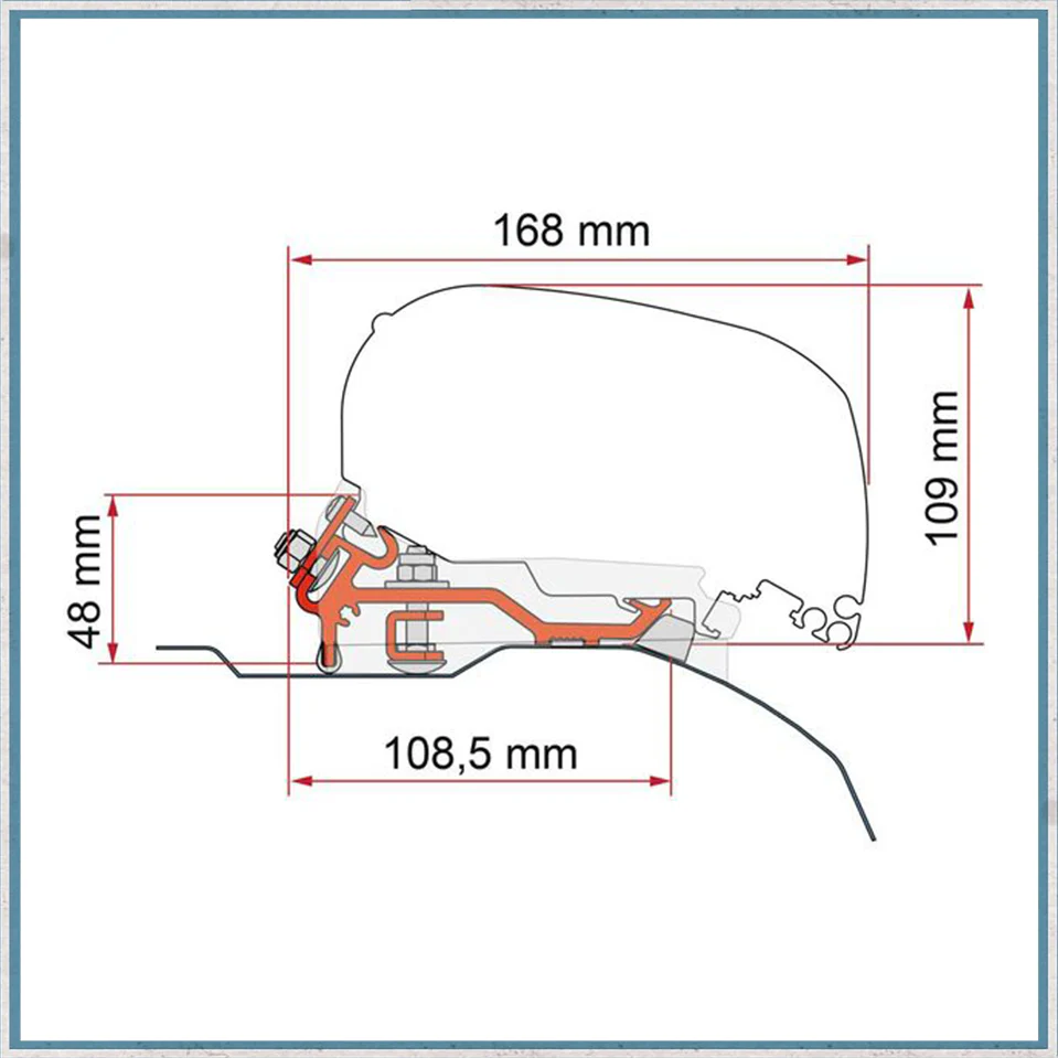 Fiamma Bracket Kit for Vans F80/F65 Awning (Various Models Available) - Image 10