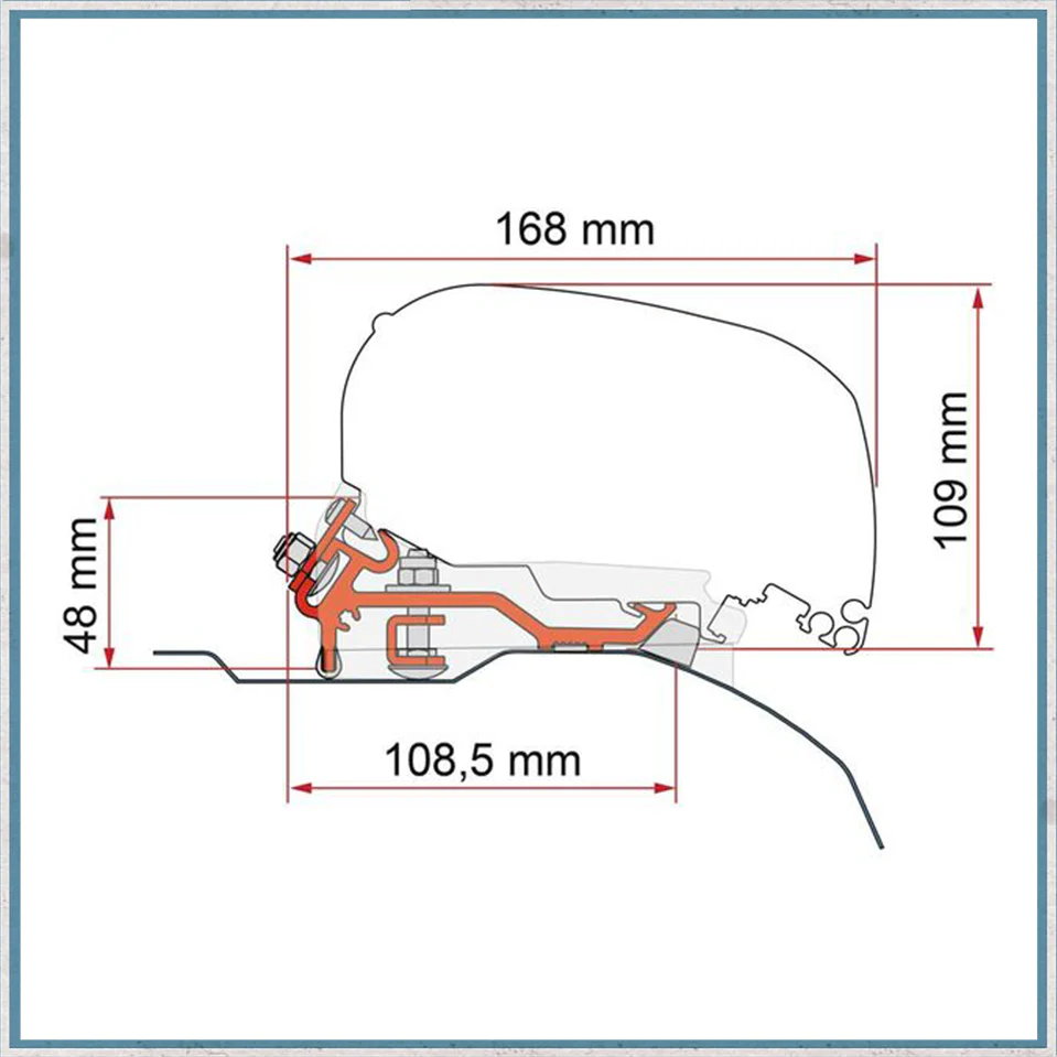 Fiamma Bracket Kit for Vans F80/F65 Awning (Various Models Available) - Image 11