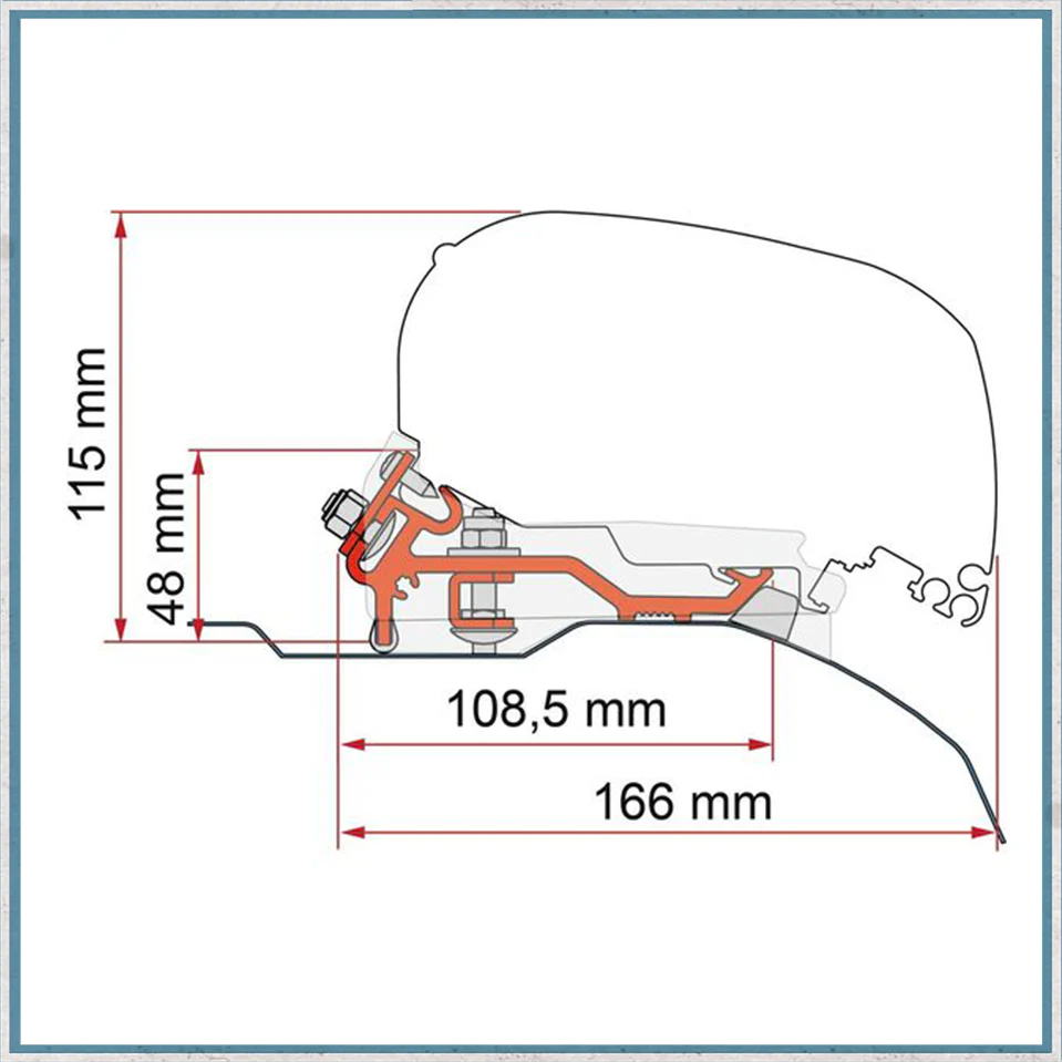 Fiamma Bracket Kit for Vans F80/F65 Awning (Various Models Available) - Image 12