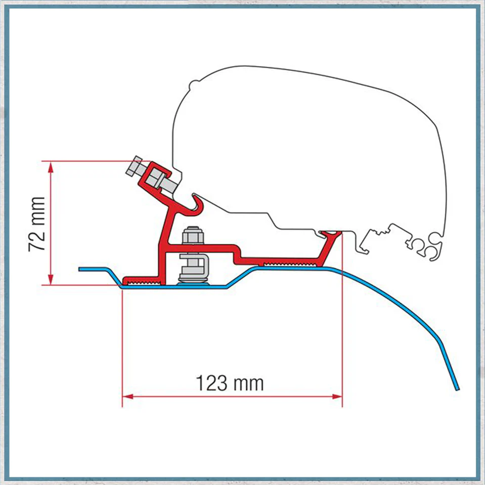 Fiamma Bracket Kit for Vans F80/F65 Awning (Various Models Available) - Image 13