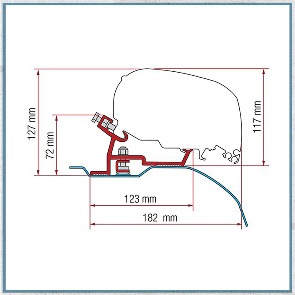 Fiamma Bracket Kit for Vans F80/F65 Awning (Various Models Available) - Image 14