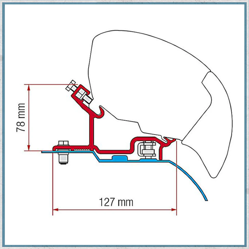 Fiamma Bracket Kit for Vans F80/F65 Awning (Various Models Available) - Image 16