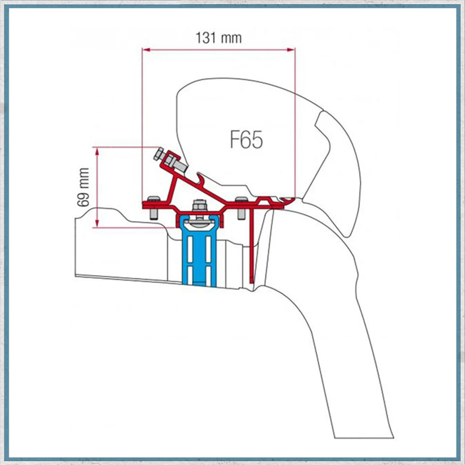 Fiamma Bracket Kit for Vans F80/F65 Awning (Various Models Available) - Image 28