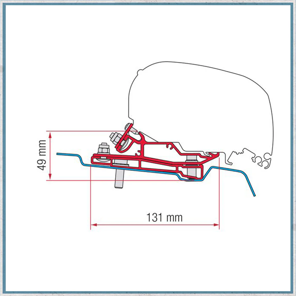 Fiamma Bracket Kit for Vans F80/F65 Awning (Various Models Available) - Image 3
