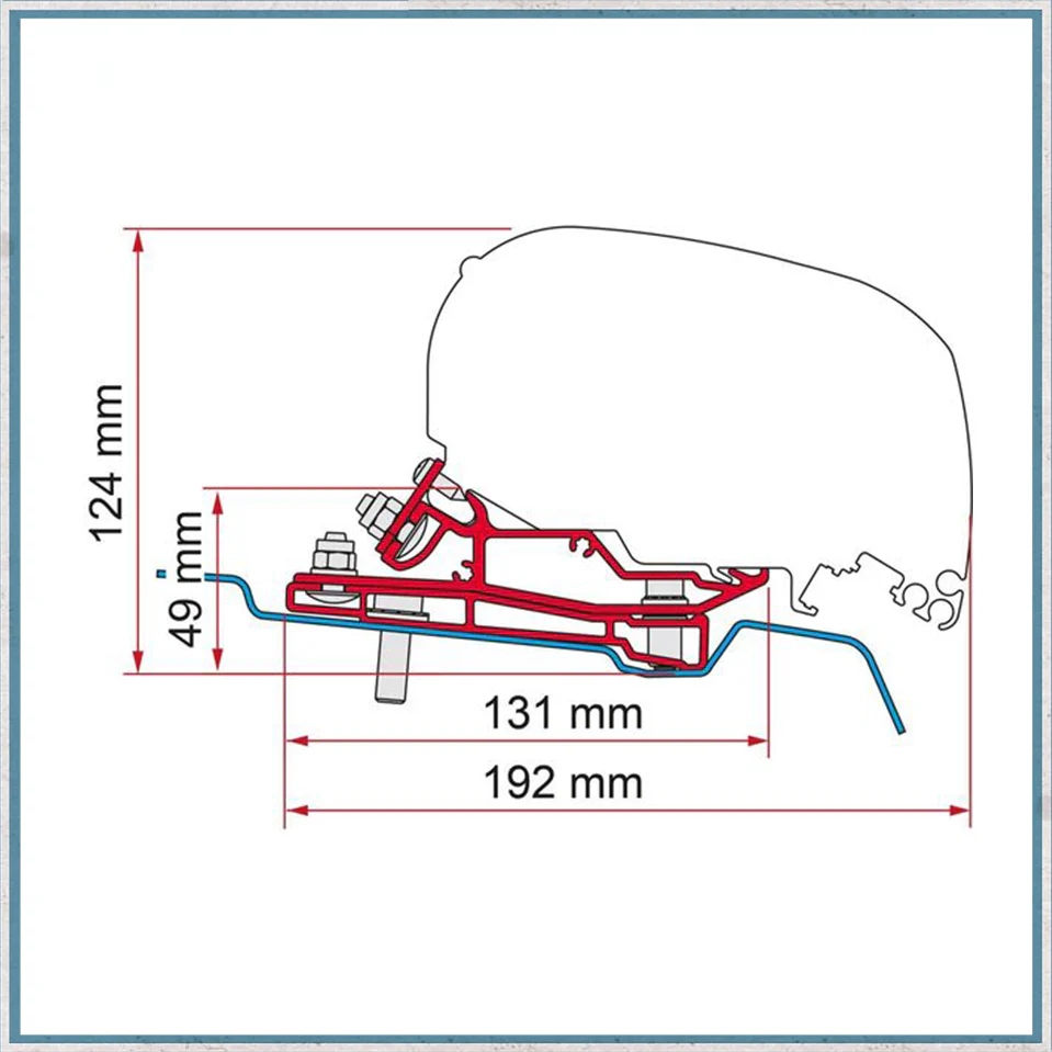 Fiamma Bracket Kit for Vans F80/F65 Awning (Various Models Available) - Image 4