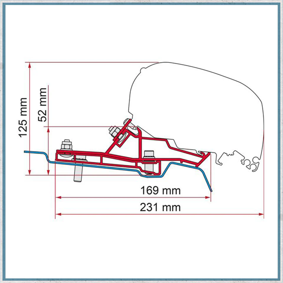 Fiamma Bracket Kit for Vans F80/F65 Awning (Various Models Available) - Image 7