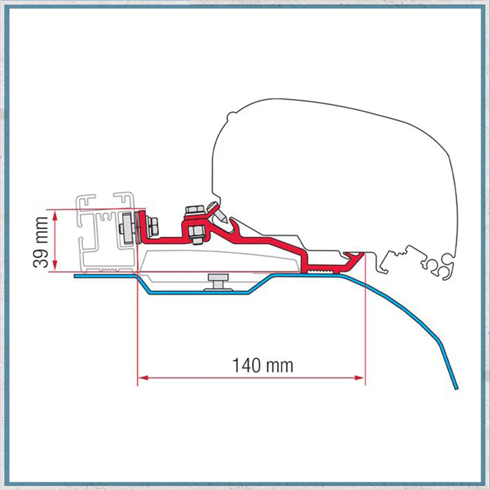 Fiamma Bracket Kit for Vans F80/F65 Awning (Various Models Available) - Image 9