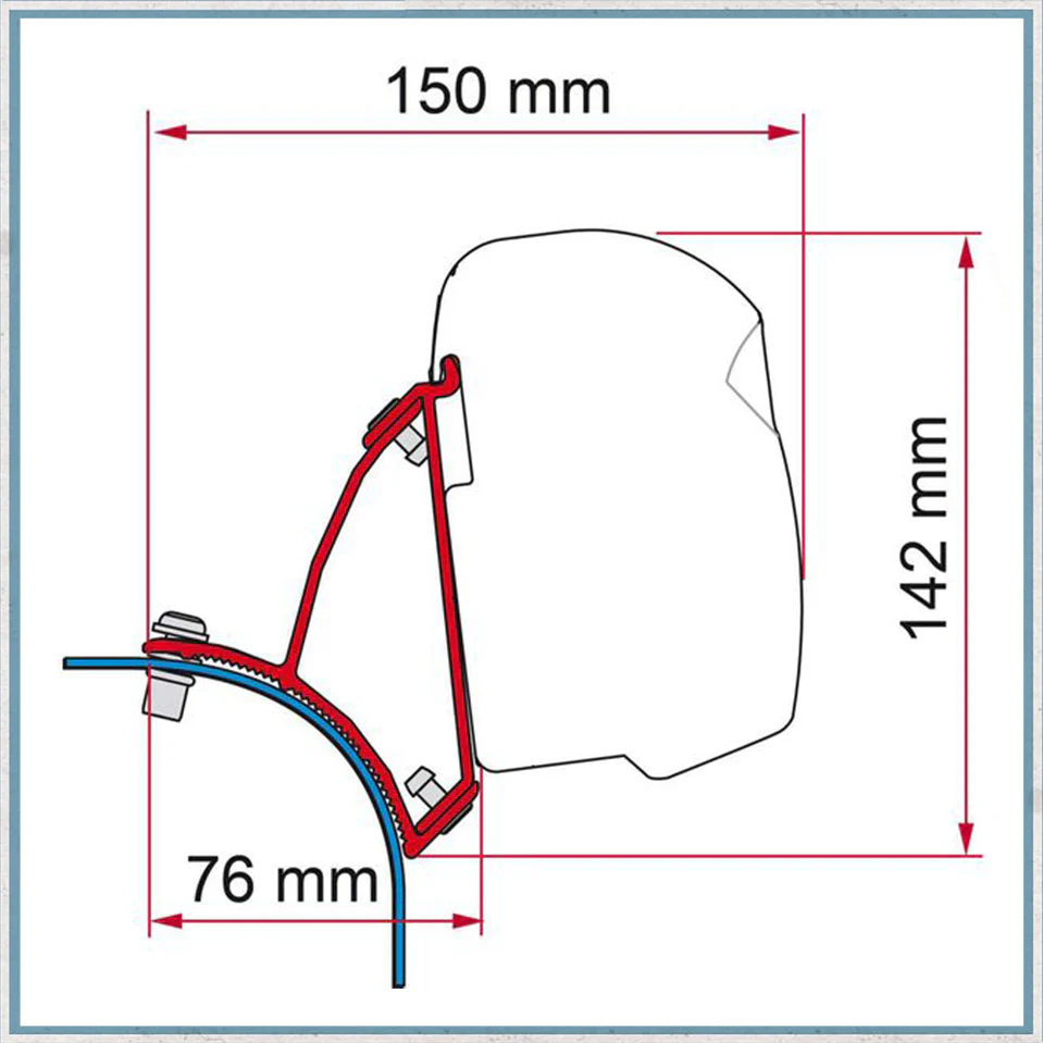 Fiamma F43 Adapter Kits for VW Vans (Various options available for different vehicles) - Image 6