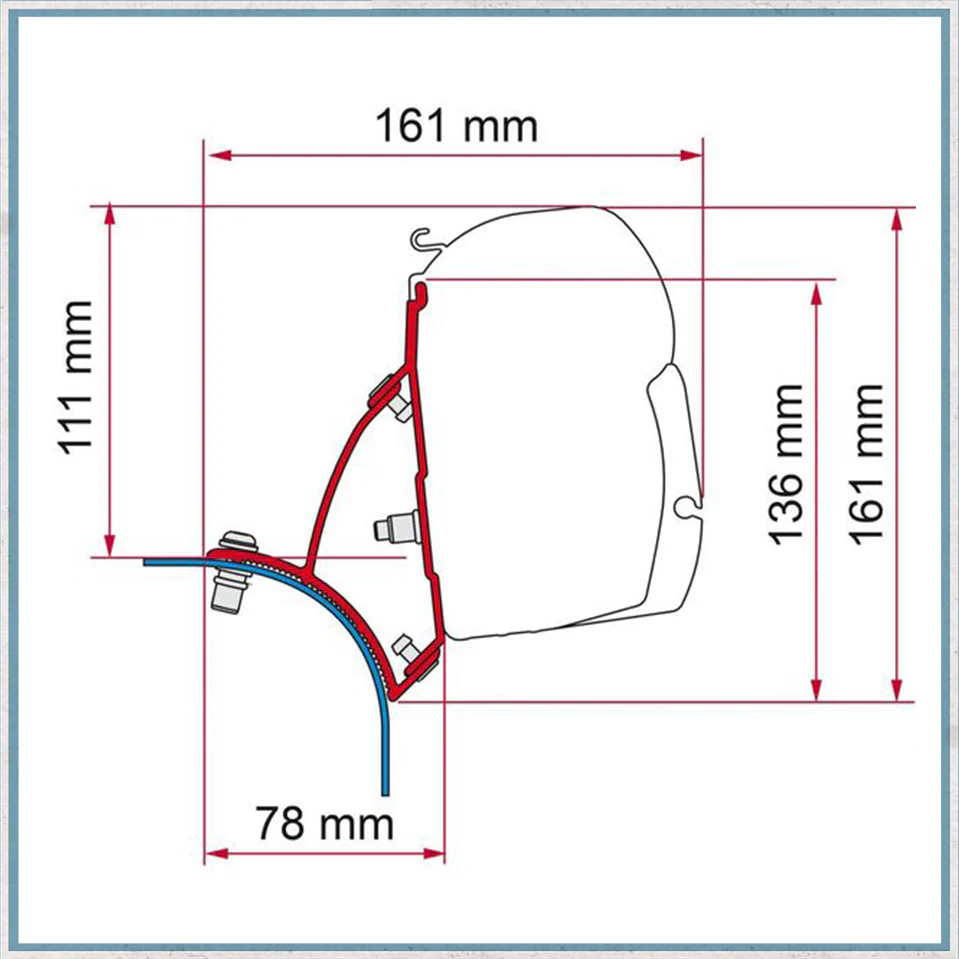 Fiamma F43 Adapter Kits for VW Vans (Various options available for different vehicles) - Image 7