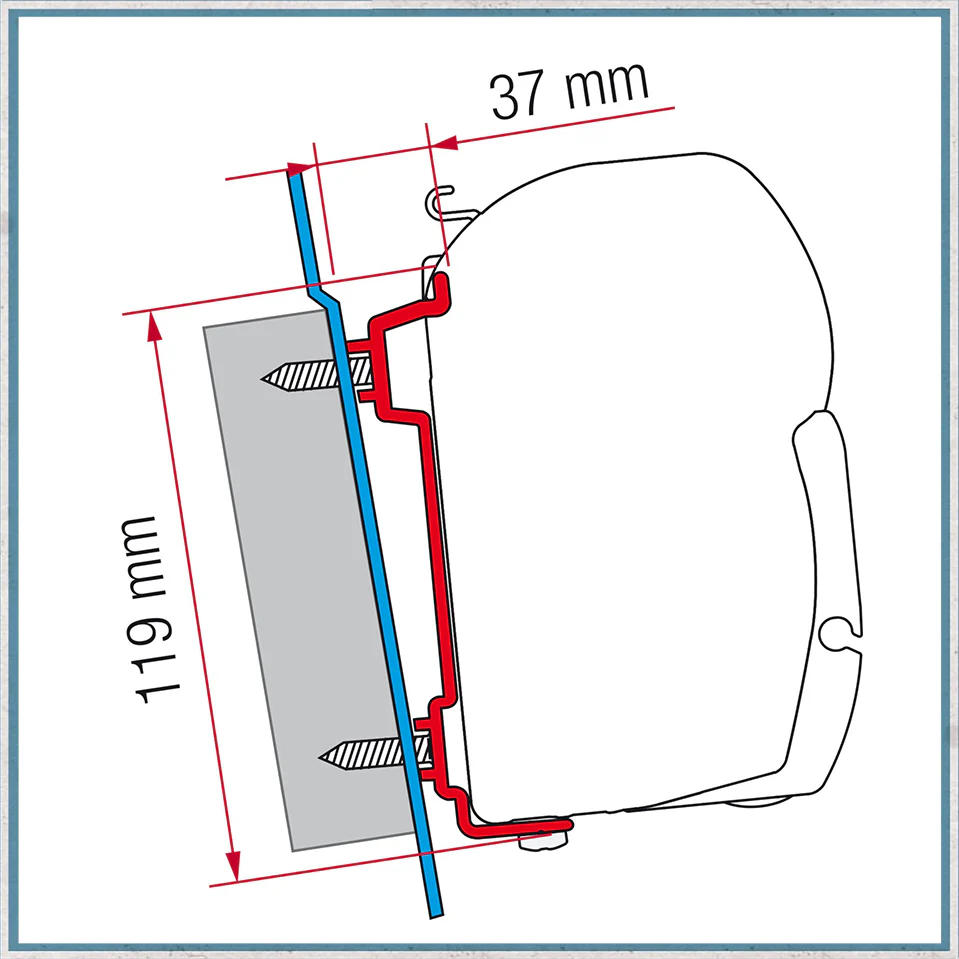 Fiamma F45/F43 Adapter Kits for Vans (Various options available for different vehicles)