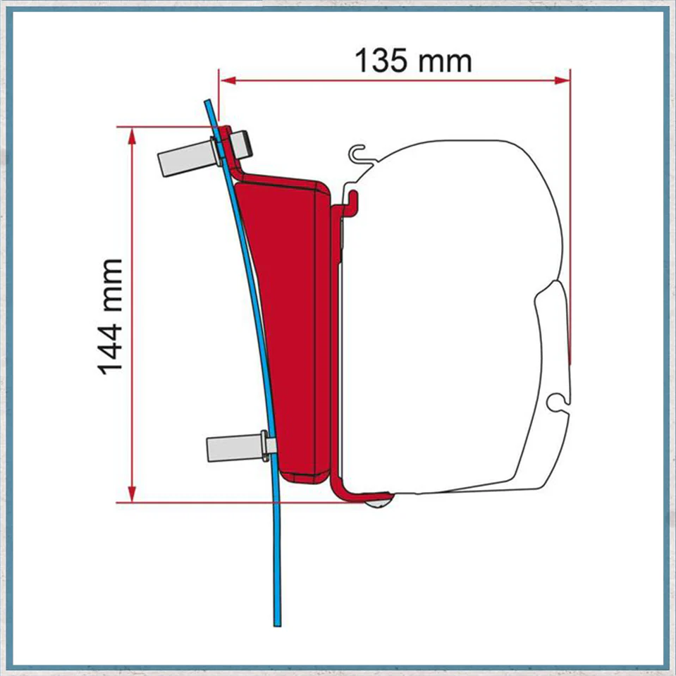 Fiamma F45/F43 Adapter Kits for Vans (Various options available for different vehicles) - Image 2