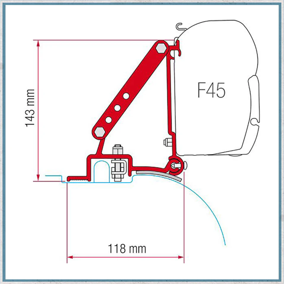 Fiamma F45/F43 Adapter Kits for Vans (Various options available for different vehicles) - Image 6