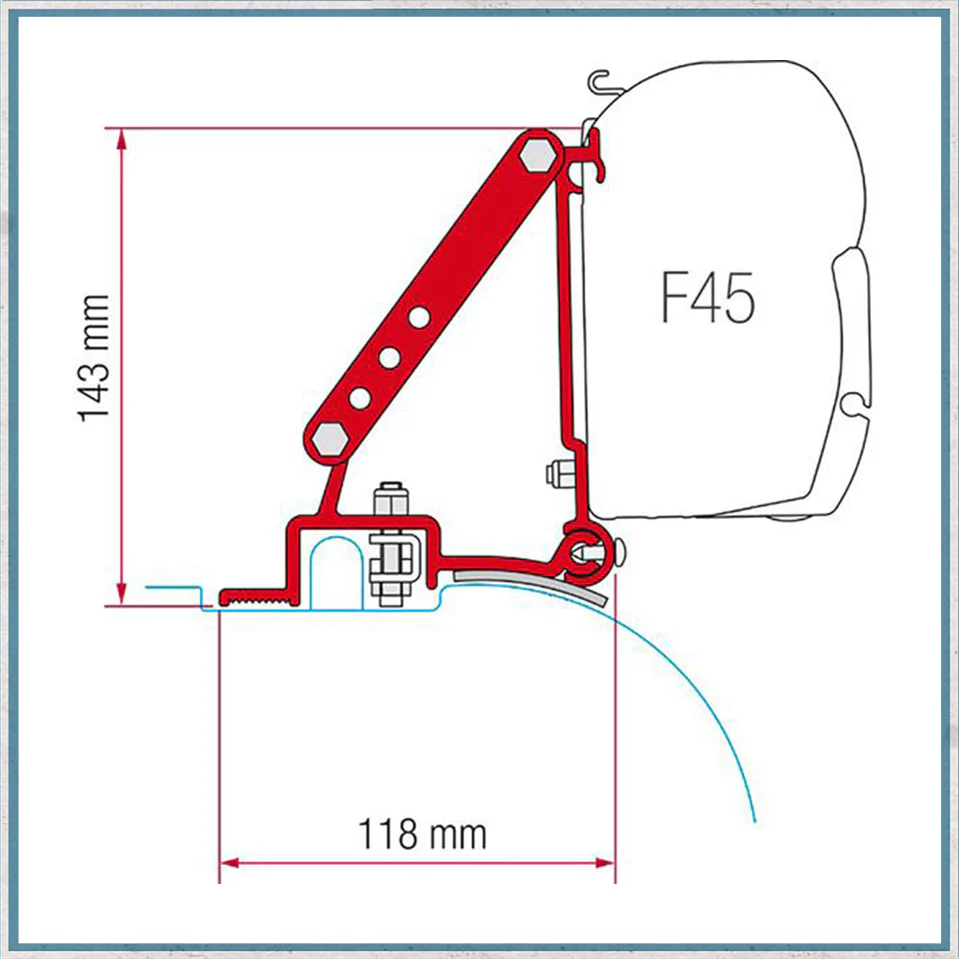 Fiamma F45/F43 Adapter Kits for Vans (Various options available for different vehicles) - Image 7