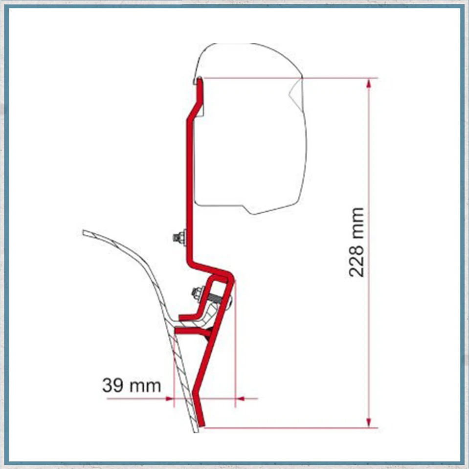 Fiamma F45/F43 Adapter Kits for VW Vans (Various options available for different vehicles) - Image 10