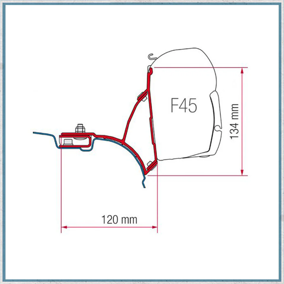 Fiamma F45/F43 Adapter Kits for VW Vans (Various options available for different vehicles) - Image 3