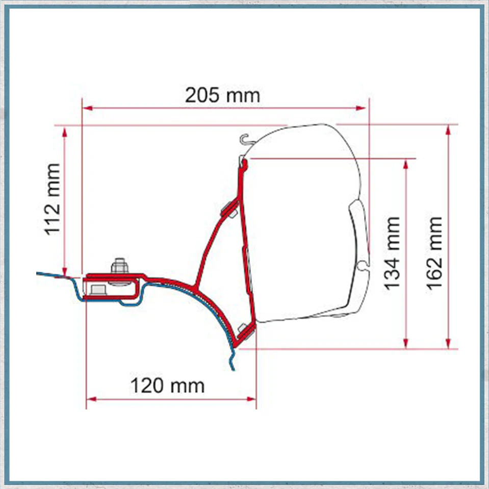 Fiamma F45/F43 Adapter Kits for VW Vans (Various options available for different vehicles) - Image 4