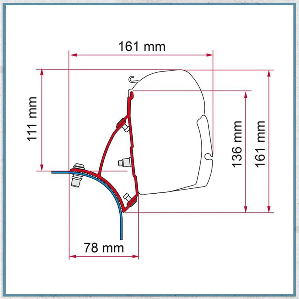 Fiamma F45/F43 Adapter Kits for VW Vans (Various options available for different vehicles) - Image 5