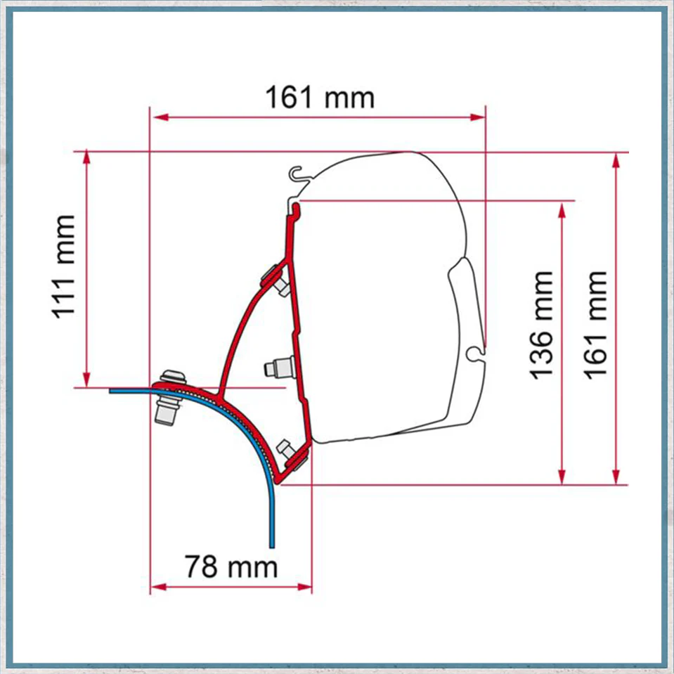 Fiamma F45/F43 Adapter Kits for VW Vans (Various options available for different vehicles) - Image 6