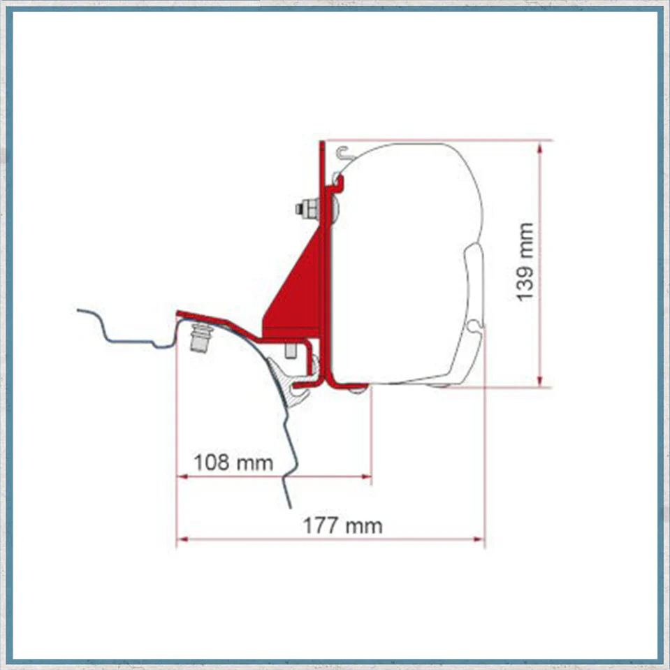 Fiamma F45/F43 Adapter Kits for VW Vans (Various options available for different vehicles) - Image 7