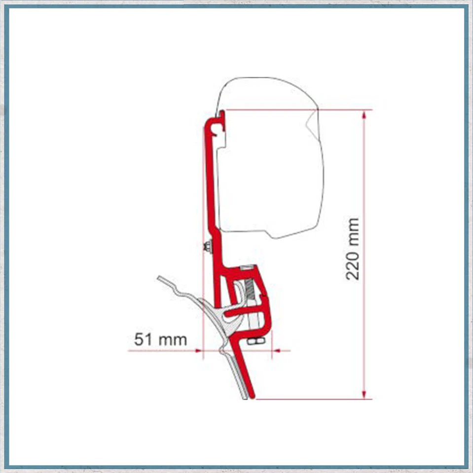 Fiamma F45/F43 Adapter Kits for VW Vans (Various options available for different vehicles) - Image 8