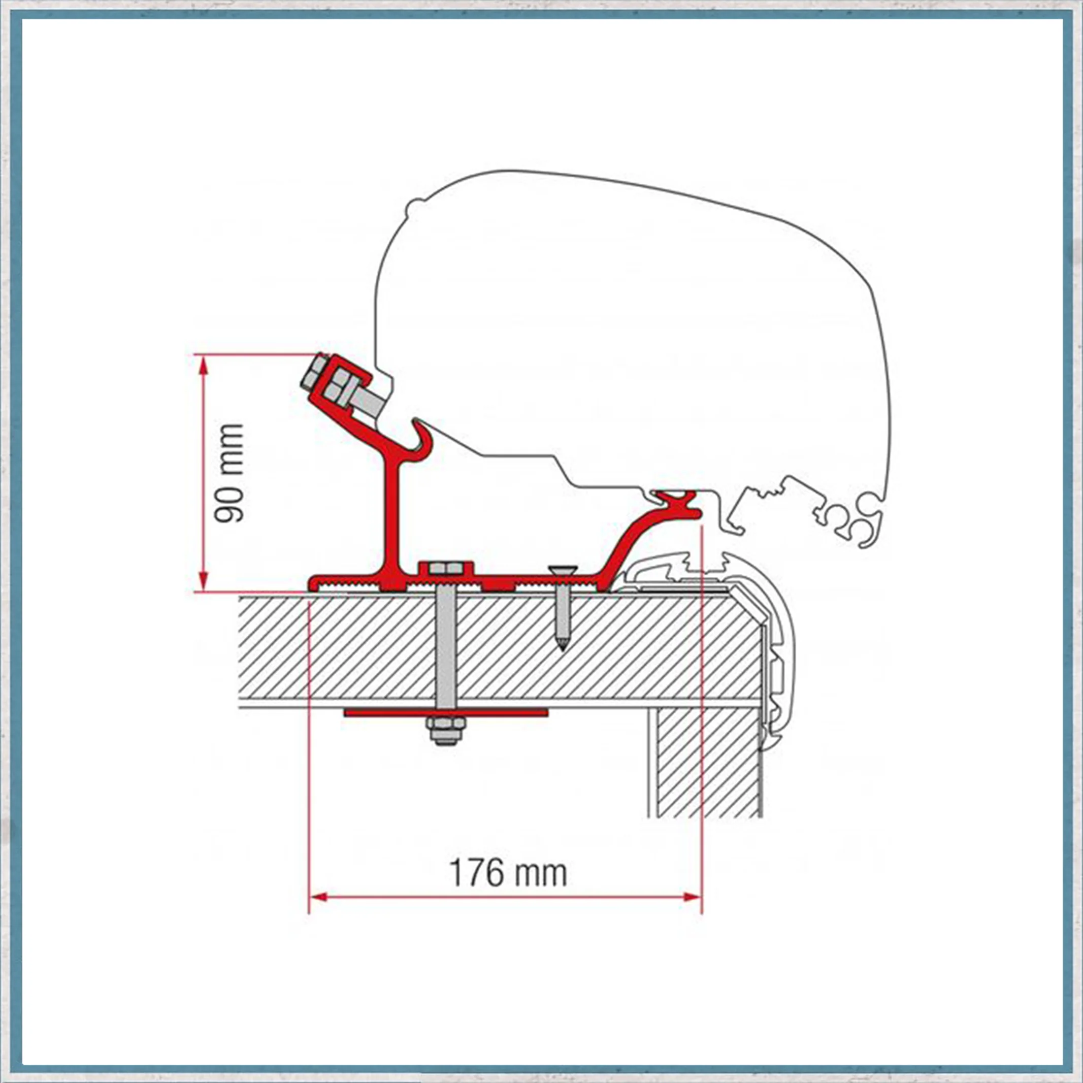 Fiamma Bracket Kit for Motorhomes F80/F65 Awning (Various Models Available) - Image 15