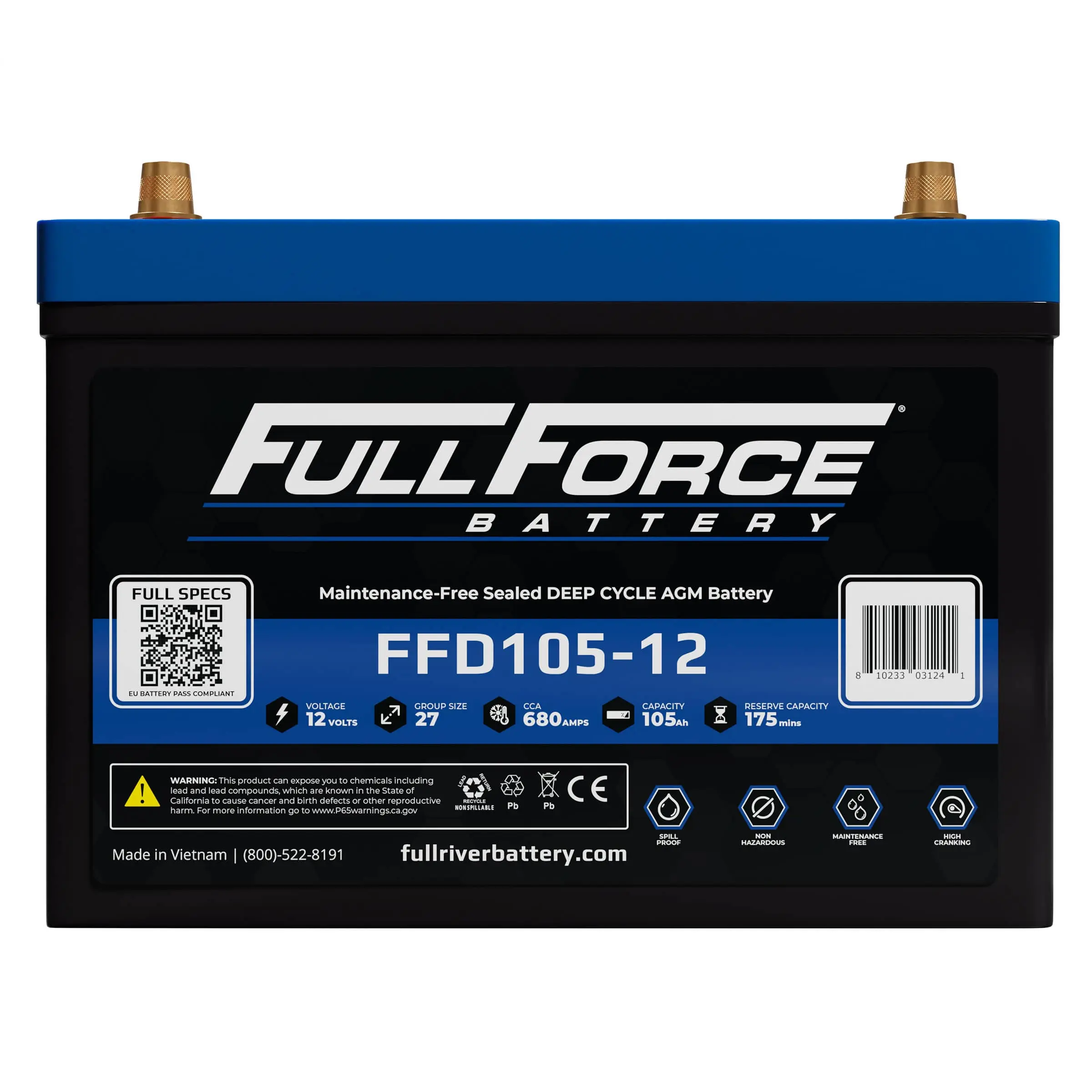 Full Force Battery FFD105-12 - Image 2