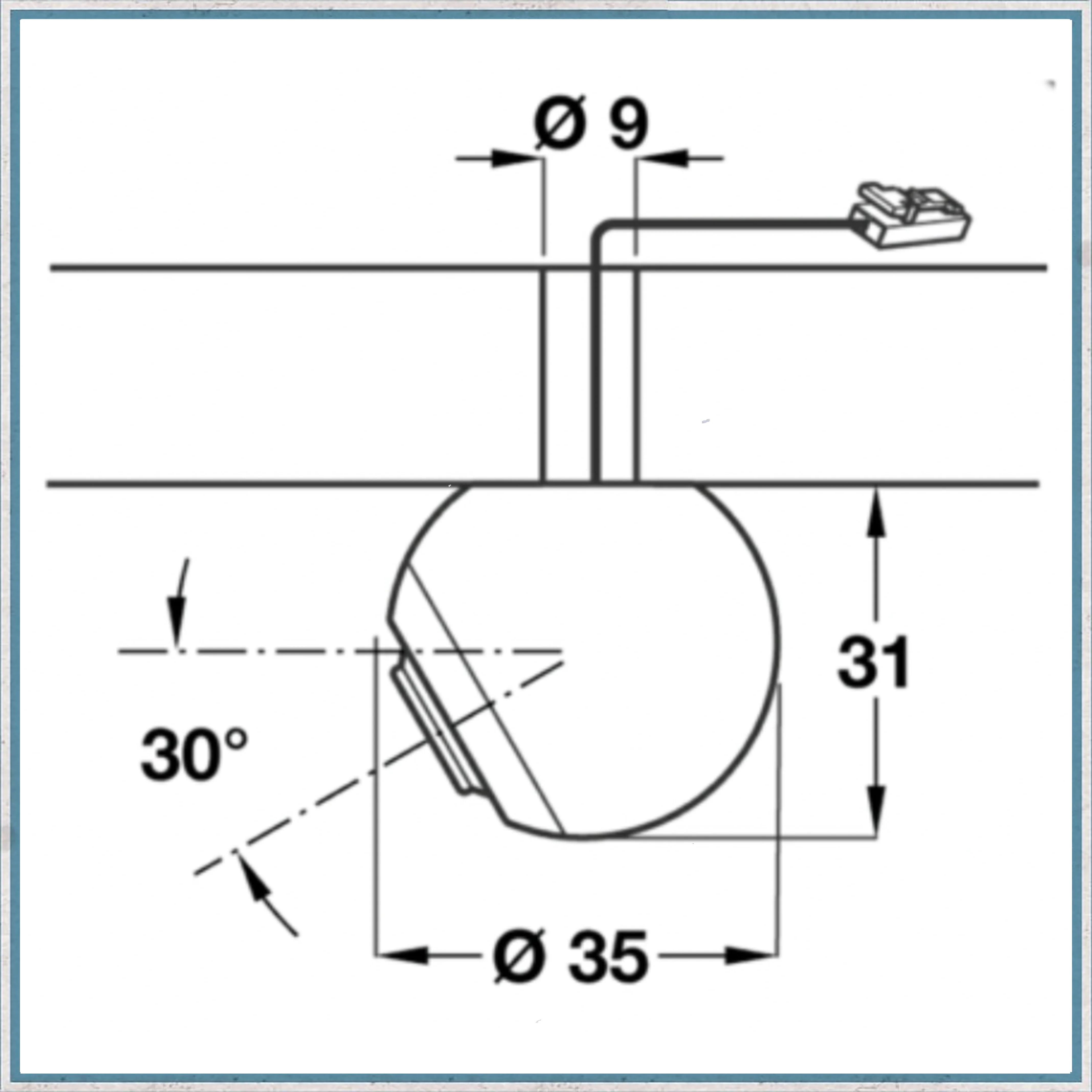 Loox LED Ball Swivel Light - Image 3