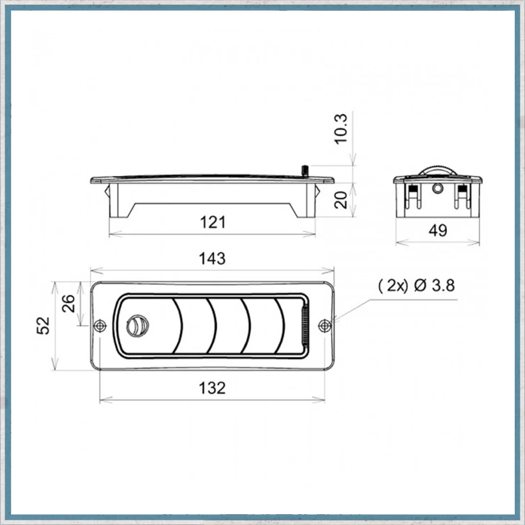 Eberspacher Rectangular Directional Air Vent - Image 5