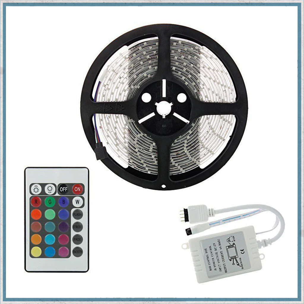12V RGB LED Strip Lighting Kit