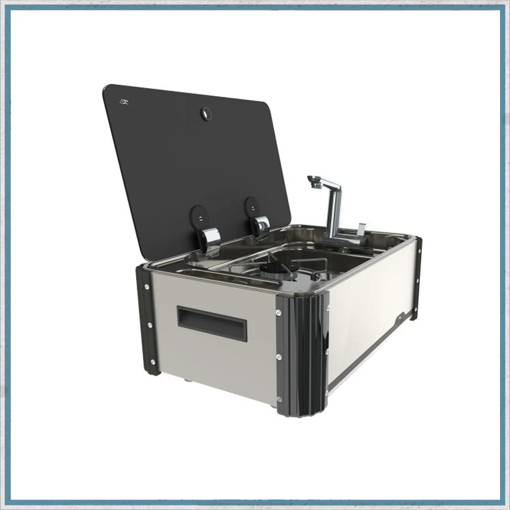 SL1323 Single Burner Hob & Sink Combination Slide-Out Unit - Image 6