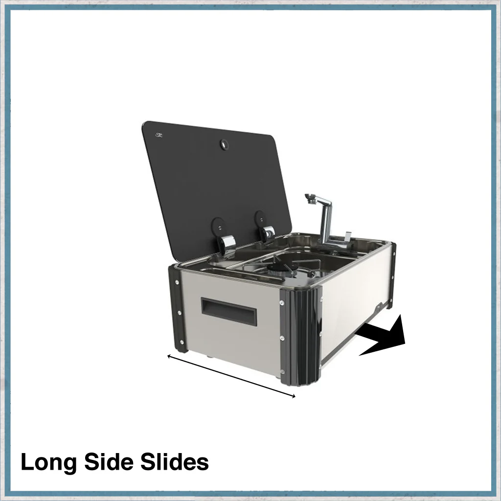 SL1323 Single Burner Hob & Sink Combination Slide-Out Unit - Image 9