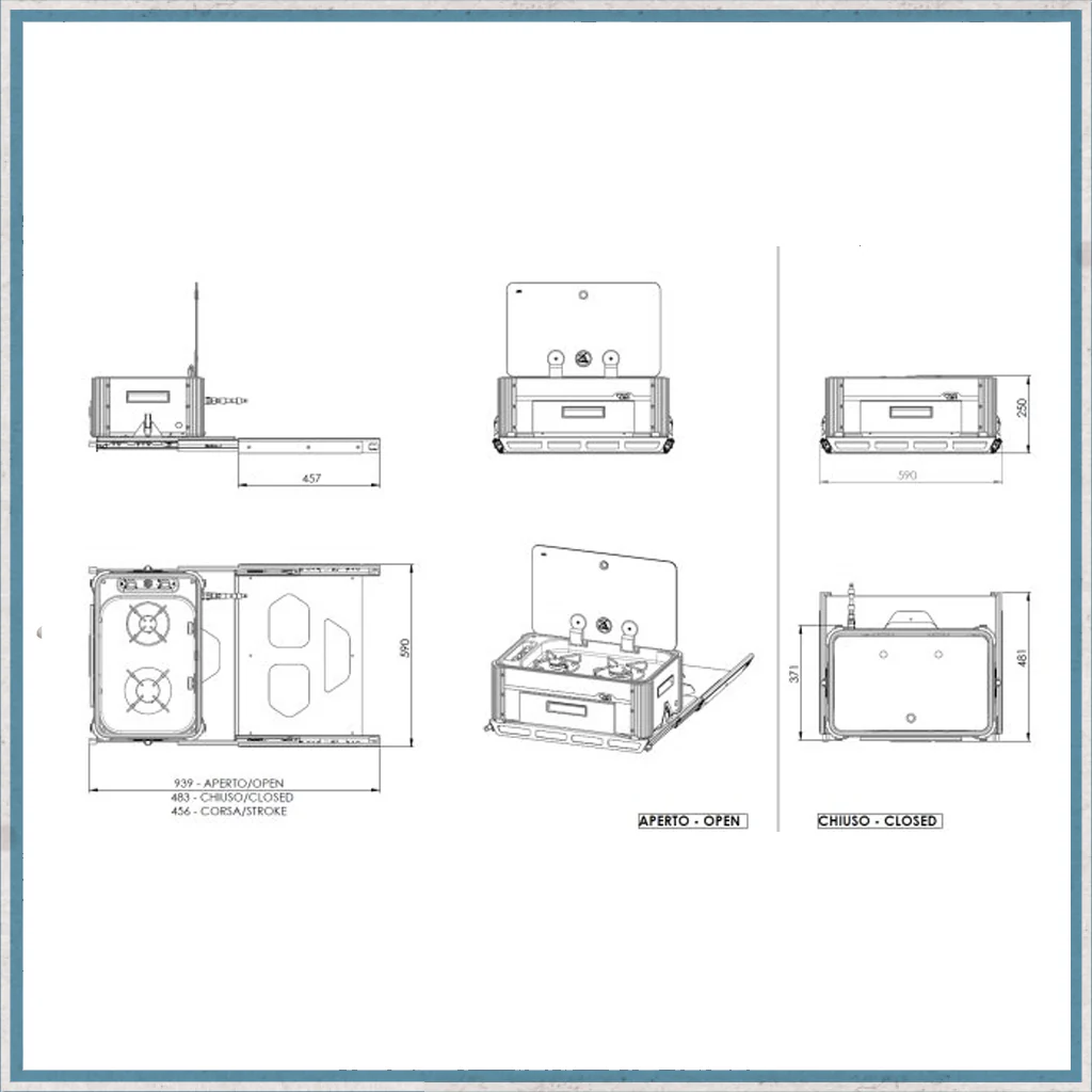 SL1336 Twin Burner Hob Slide-Out unit - Image 4