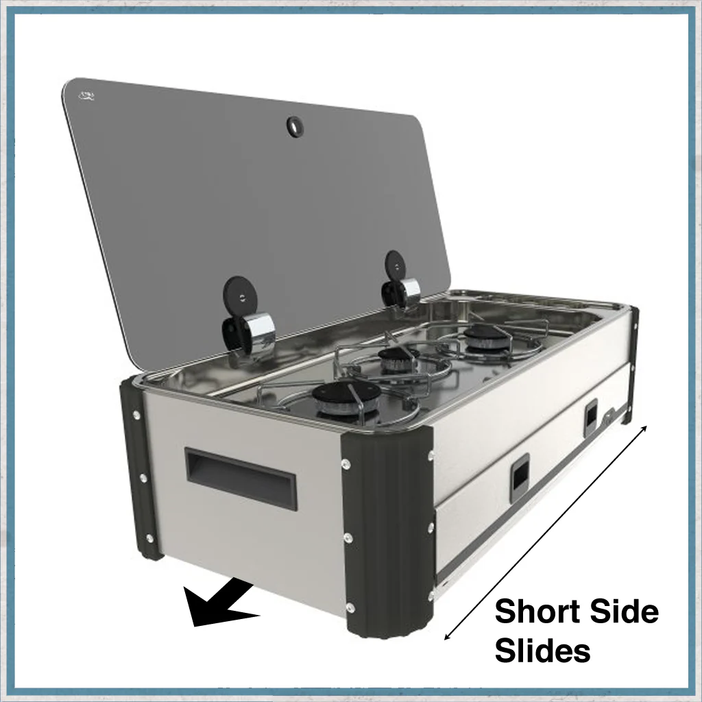CAN SL1350 Three Burner Hob Slide-Out Unit - Image 4
