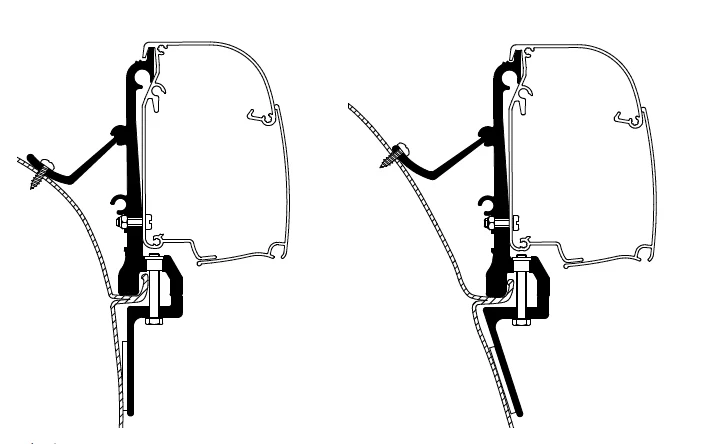 Thule Awning Adapters - Wall Mounted for Compact Vans - Image 10