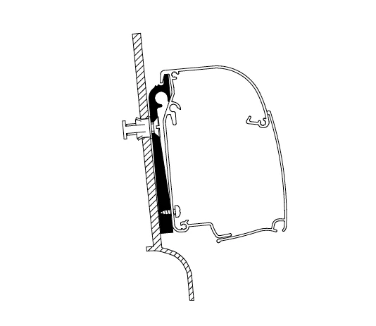 Thule Awning Adapters - Wall Mounted for Compact Vans - Image 11